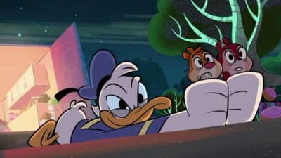 Still from Delivery Duck / Dark in the Park / Choppin’ Dale