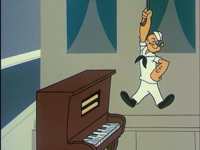 Still from Popeye the Piano Mover