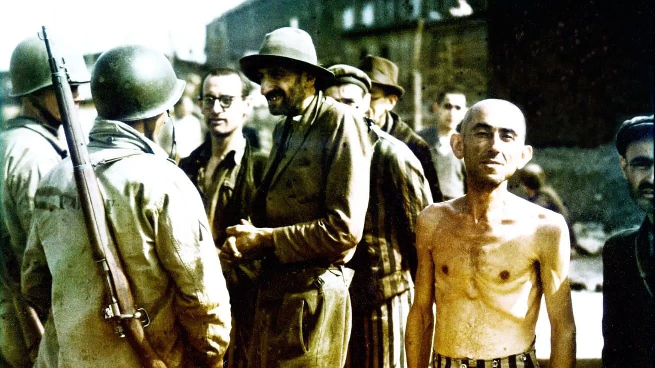 Still from Buchenwald Liberation