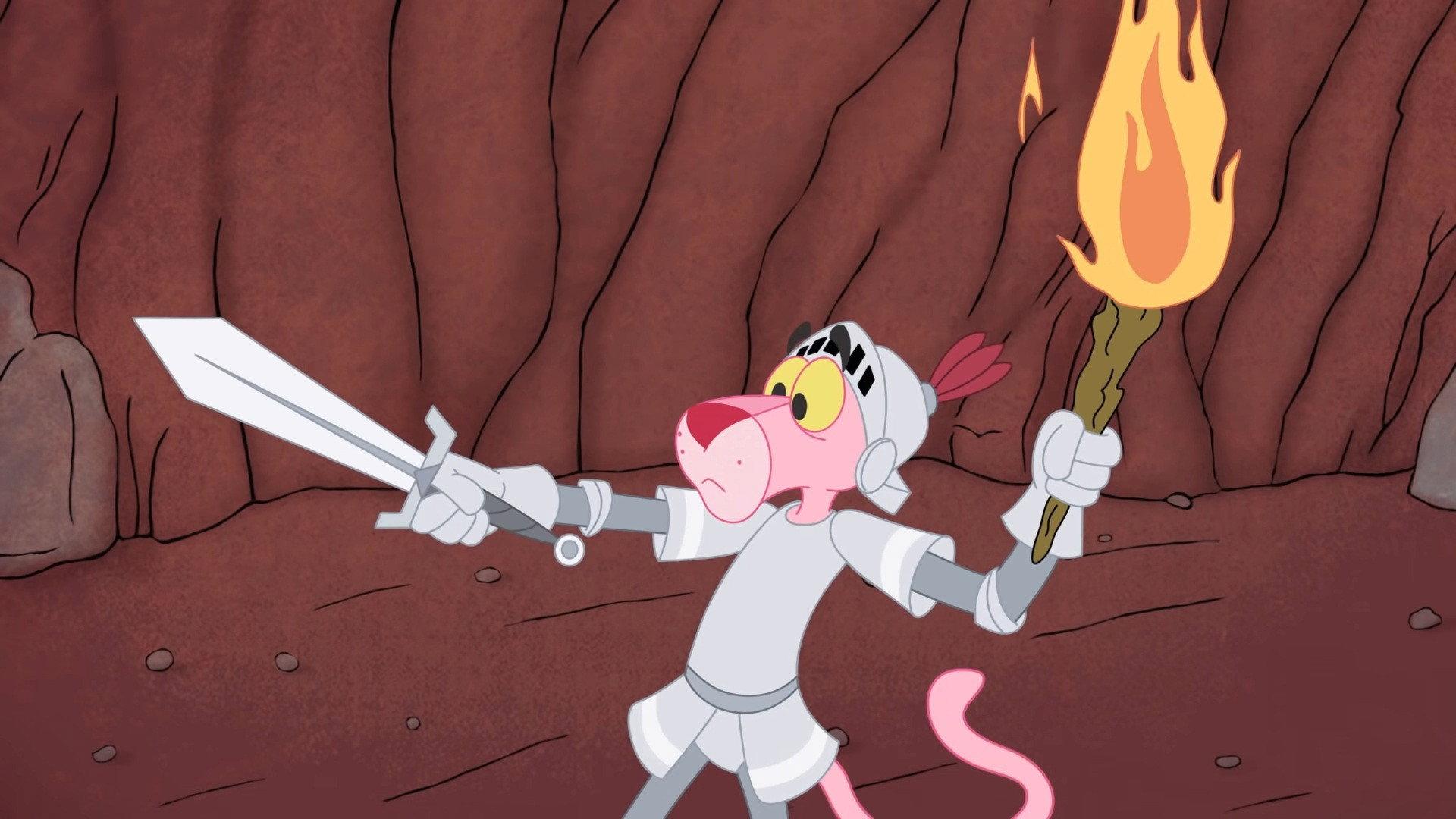 Still from Knights in Pink Armor