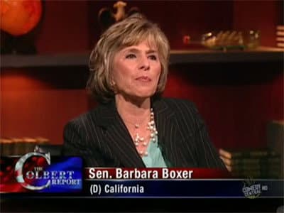 Still from Sen. Barbara Boxer