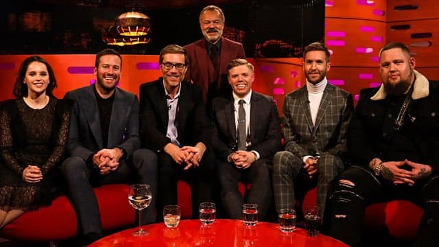 Still from Felicity Jones, Armie Hammer, Stephen Merchant, Rob Beckett, Calvin Harris, Rag'n'Bone Man