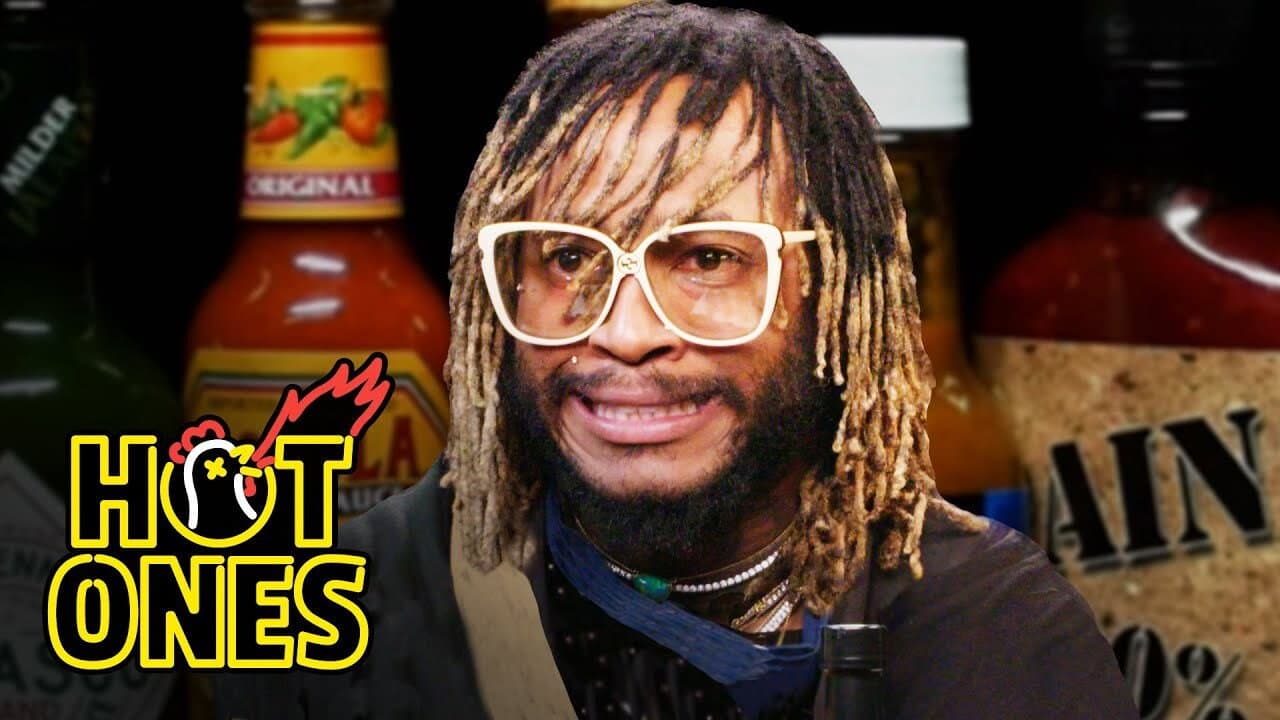 Still from Thundercat Relives a Hot Sauce Nightmare While Eating Spicy Wings
