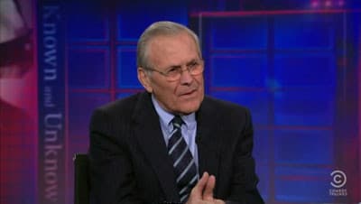 Still from Donald Rumsfeld
