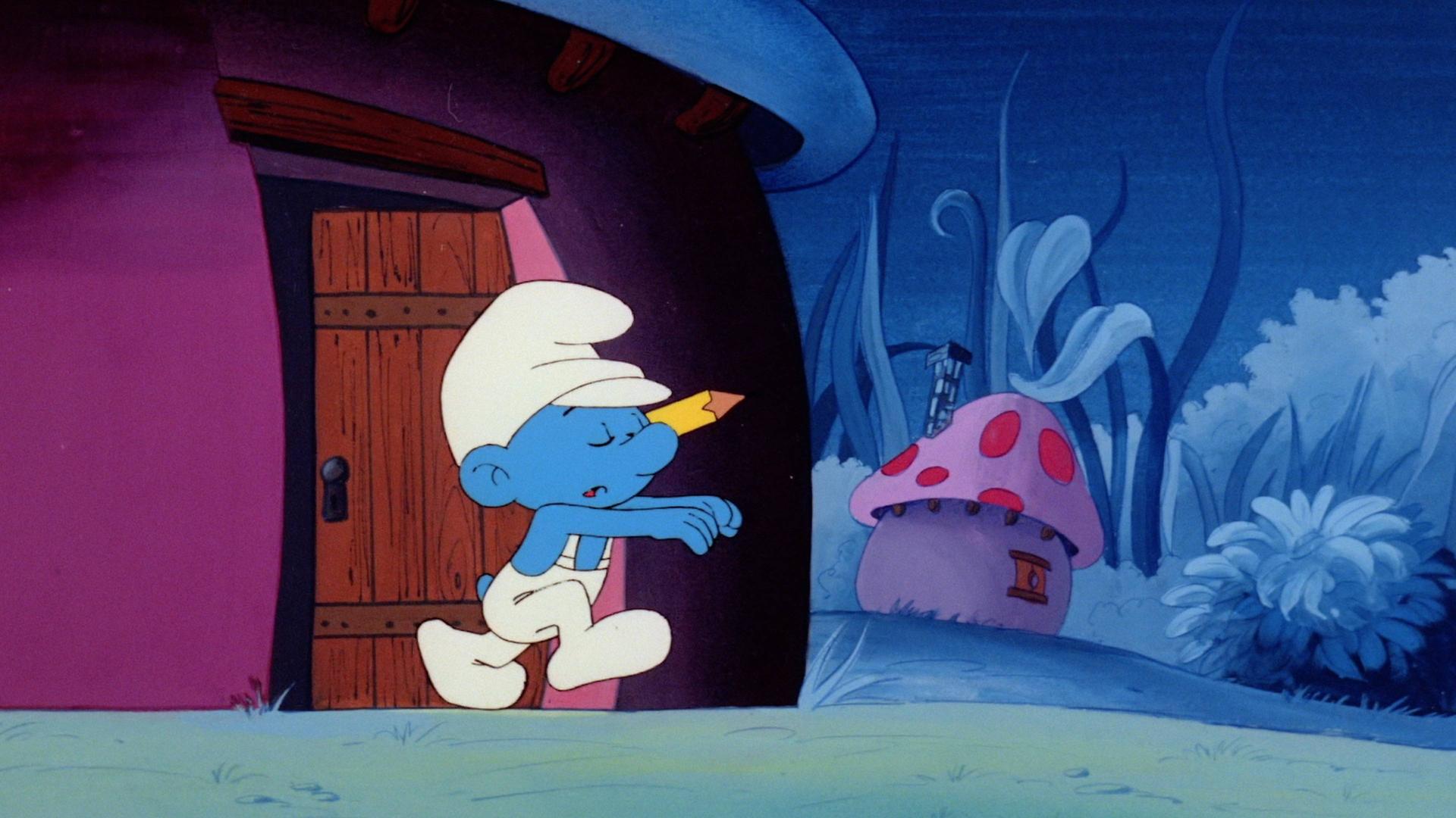Still from Sleepwalking Smurfs