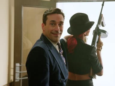 Still from Jon Hamm with Rihanna