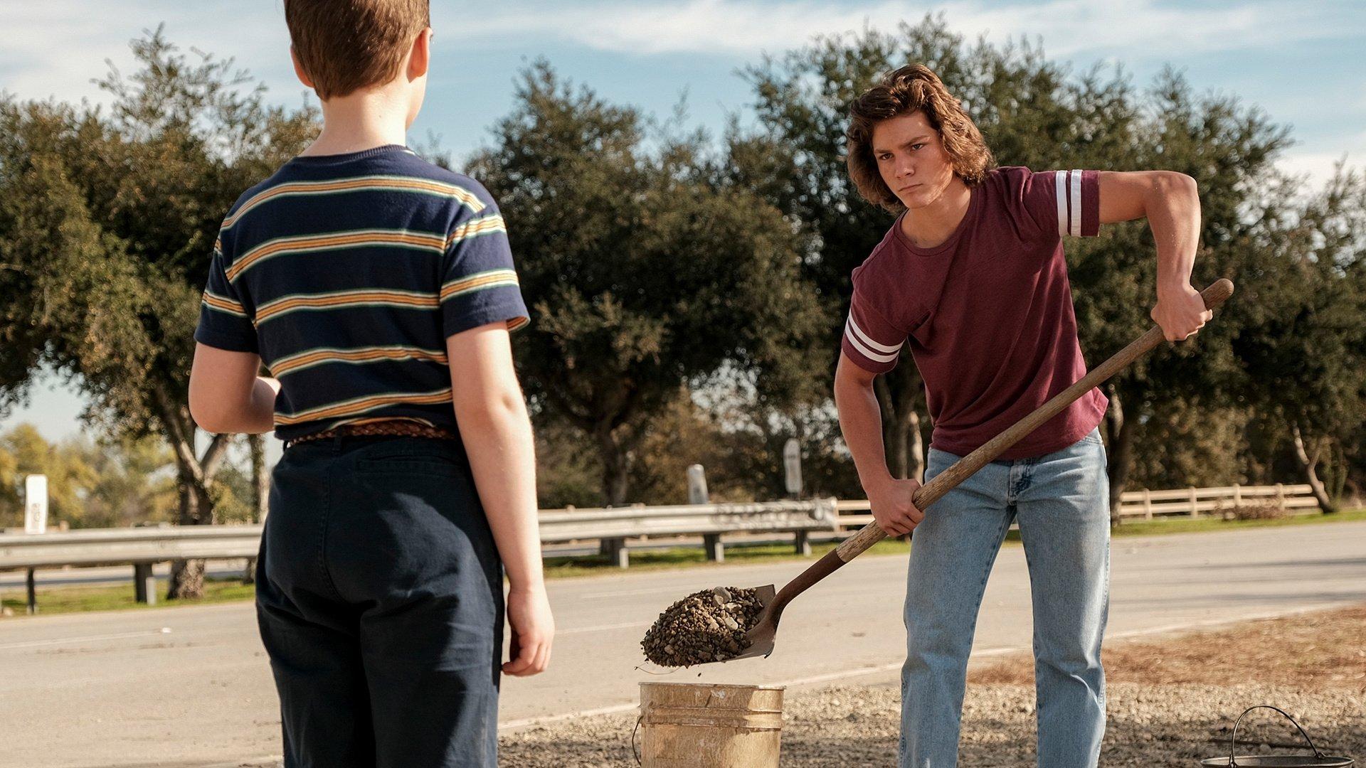 Still from A Slump, a Cross and Roadside Gravel