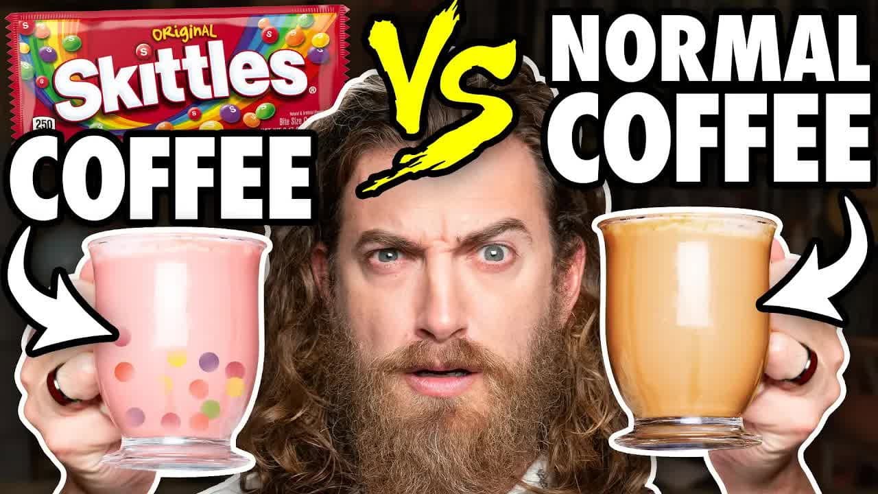Still from Skittles Food Taste Test