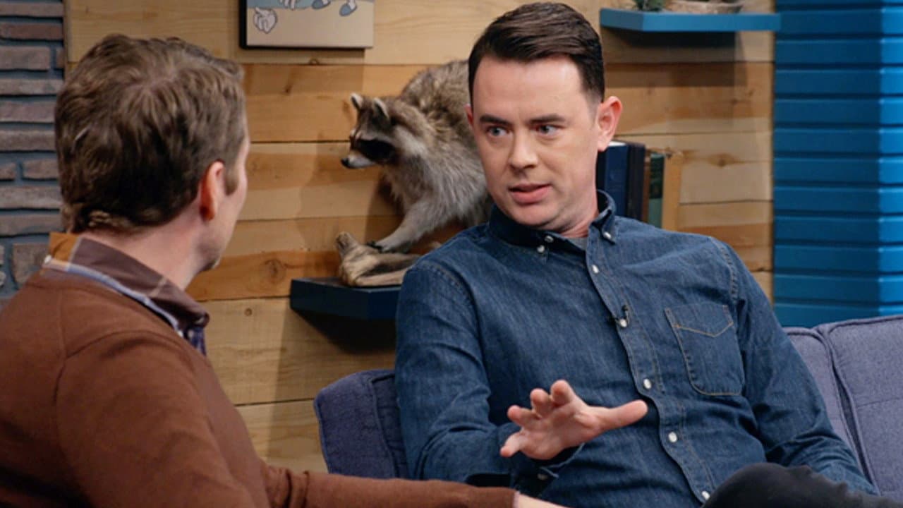Still from Colin Hanks Wears a Denim Button Down and Black Sneakers