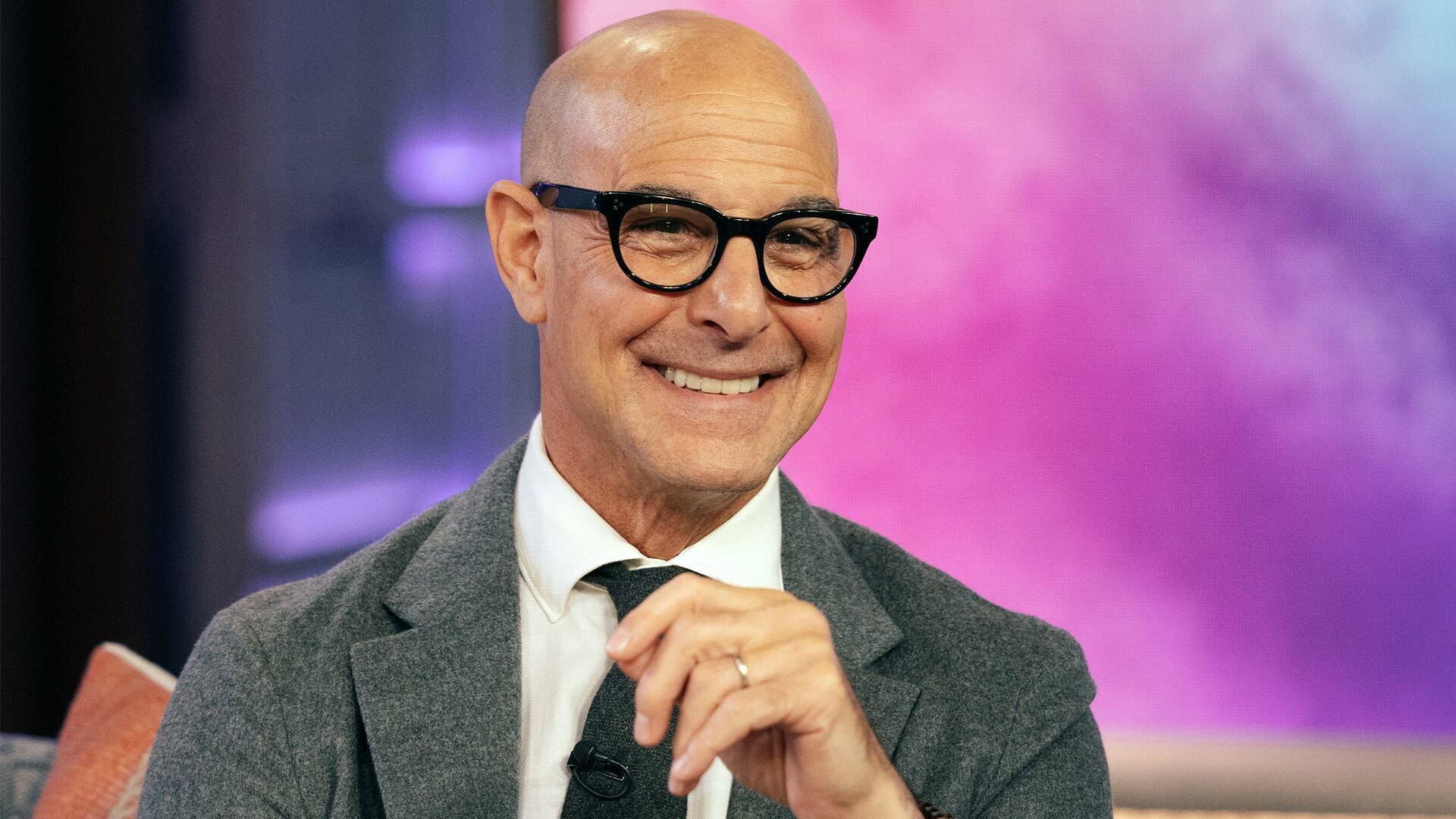 Still from Stanley Tucci, Maria Becerra, Douglas Emhoff