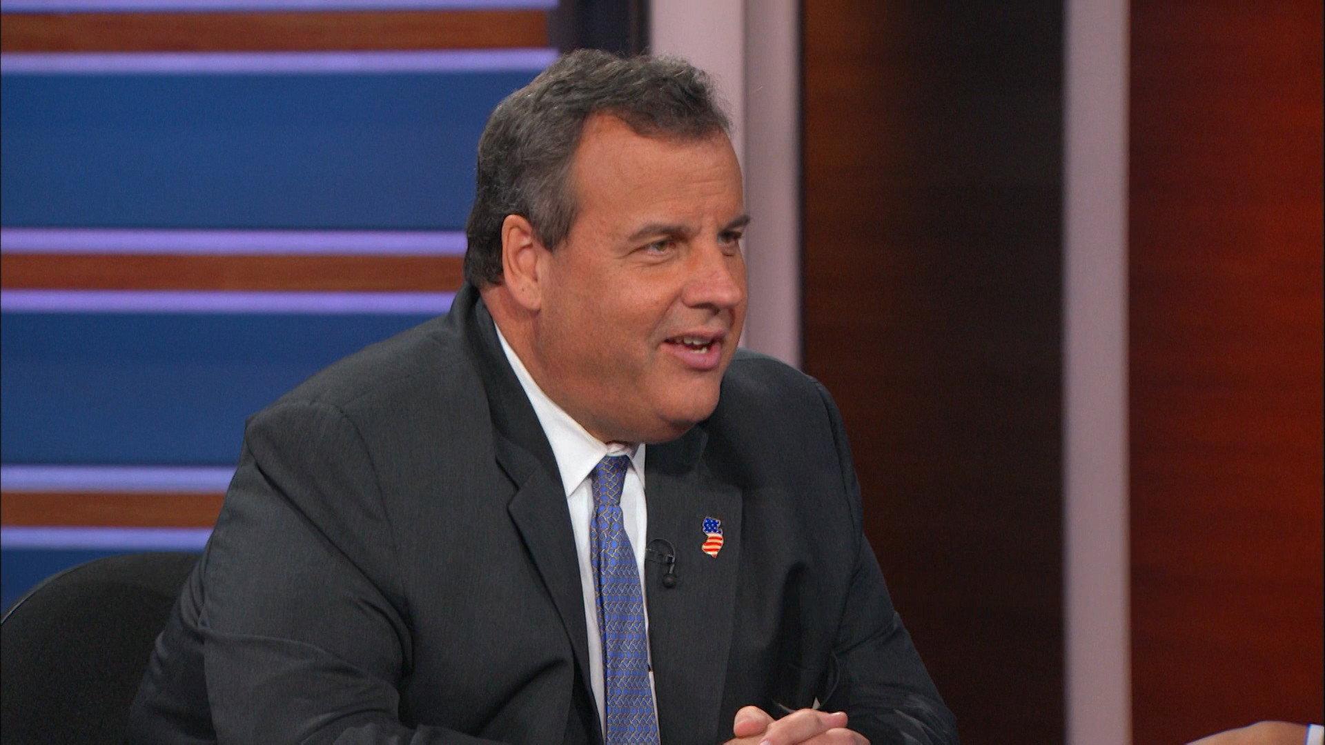 Still from Chris Christie