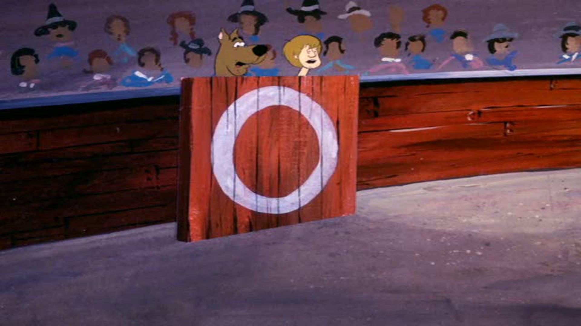 Still from Scooby's Bull Fright / Irona Versus Demona / Scooby Ghosts West / Chef's Surprise / A Bungle in the Jungle / The Snow Bounders