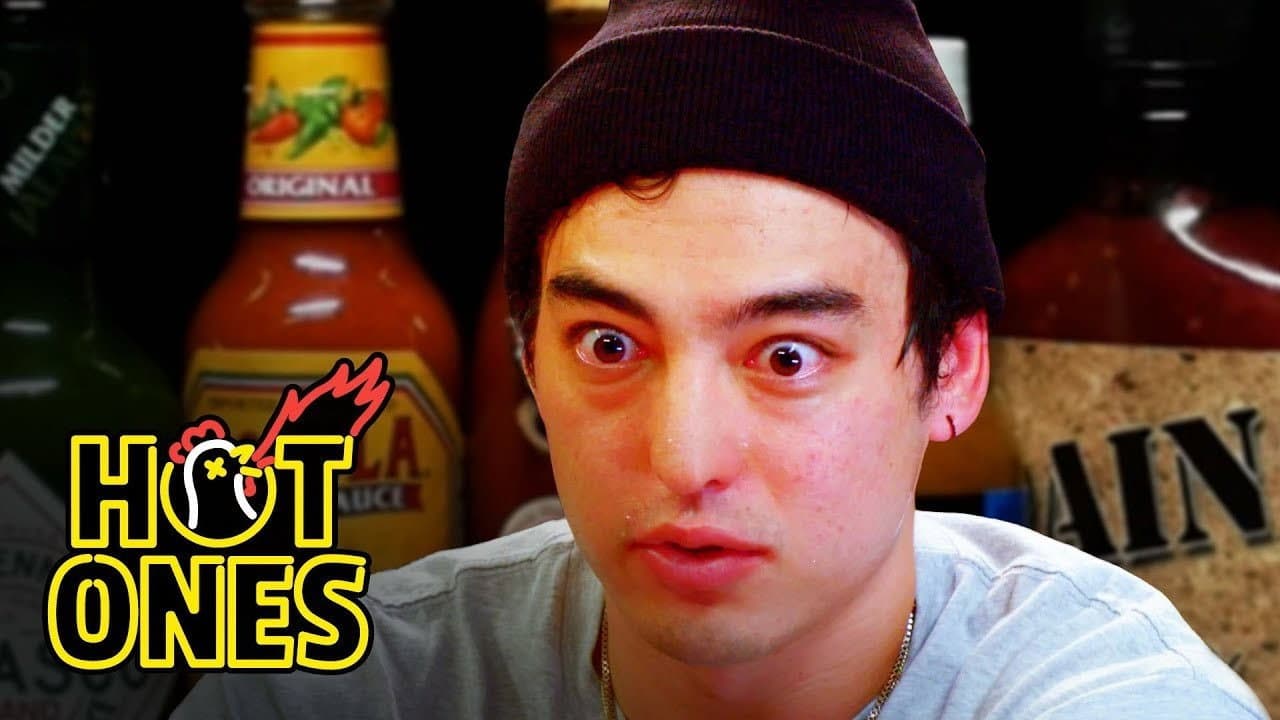 Still from Joji Sets His Face on Fire While Eating Spicy Wings