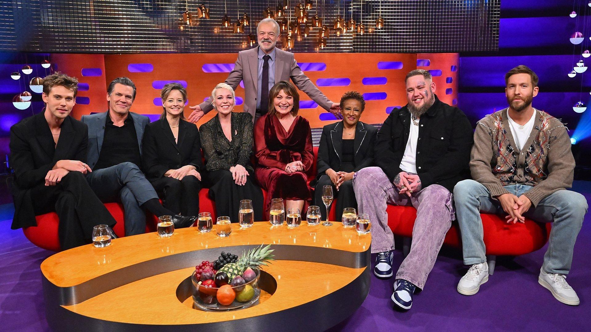 Still from Jodie Foster, Olivia Colman, Lorraine Kelly, Wanda Sykes, Austin Butler, Josh Brolin and Calvin Harris & Rag'n'Bone Man