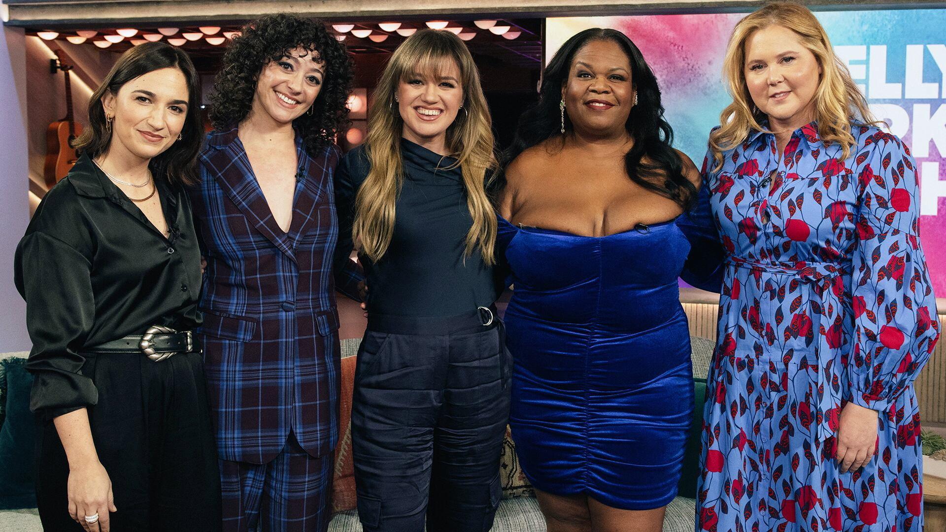 Still from Amy Schumer, Sas Goldberg, Yamaneika Saunders, Arielle Siegel, Dale Earnhardt Jr., Ryan Blaney
