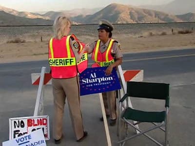 Still from President Bush's Motorcade