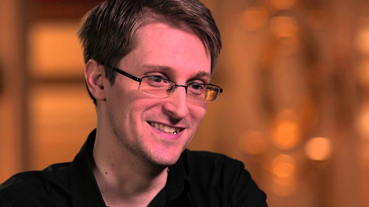 Still from Edward Snowden on Passwords