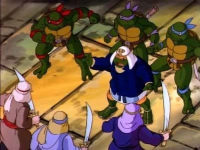 Still from Michaelangelo, the Sacred Turtle