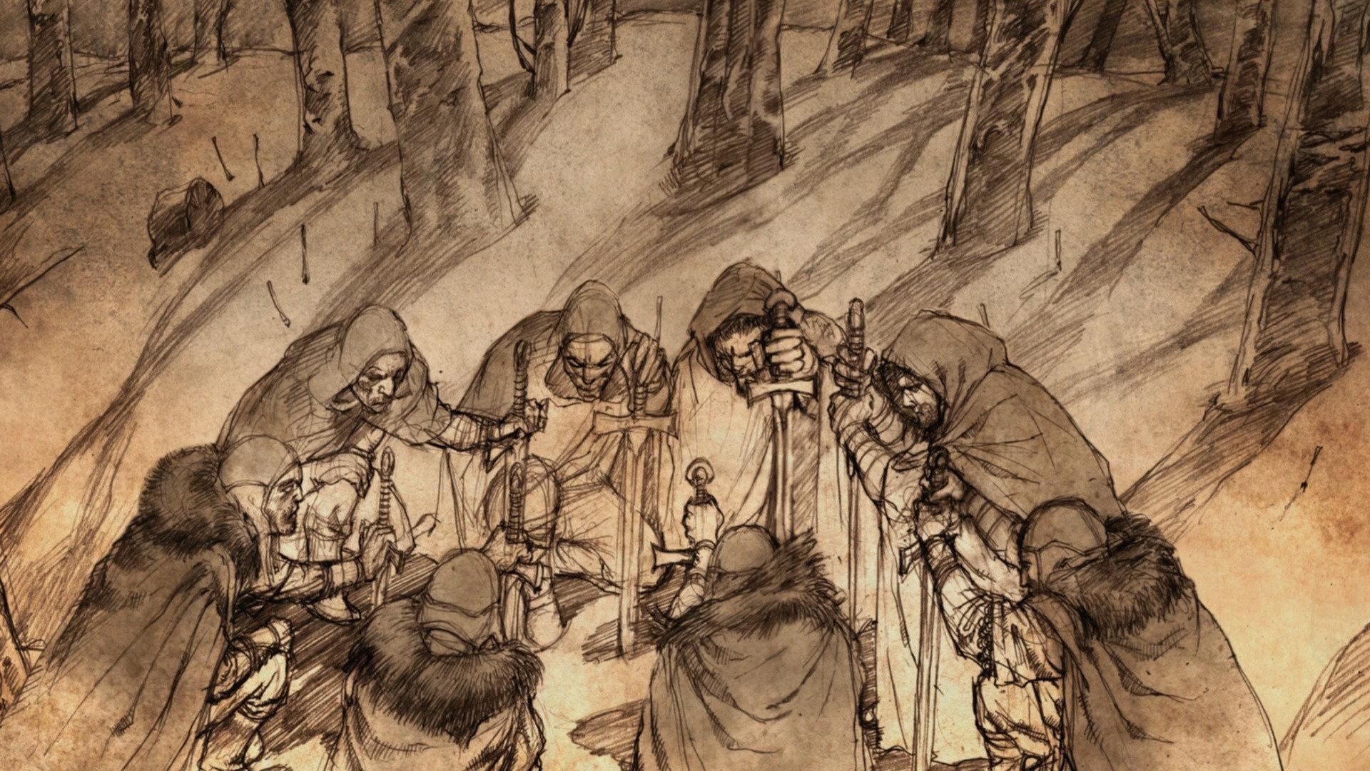 Still from Histories & Lore: The History of the Night's Watch (Maester Luwin)