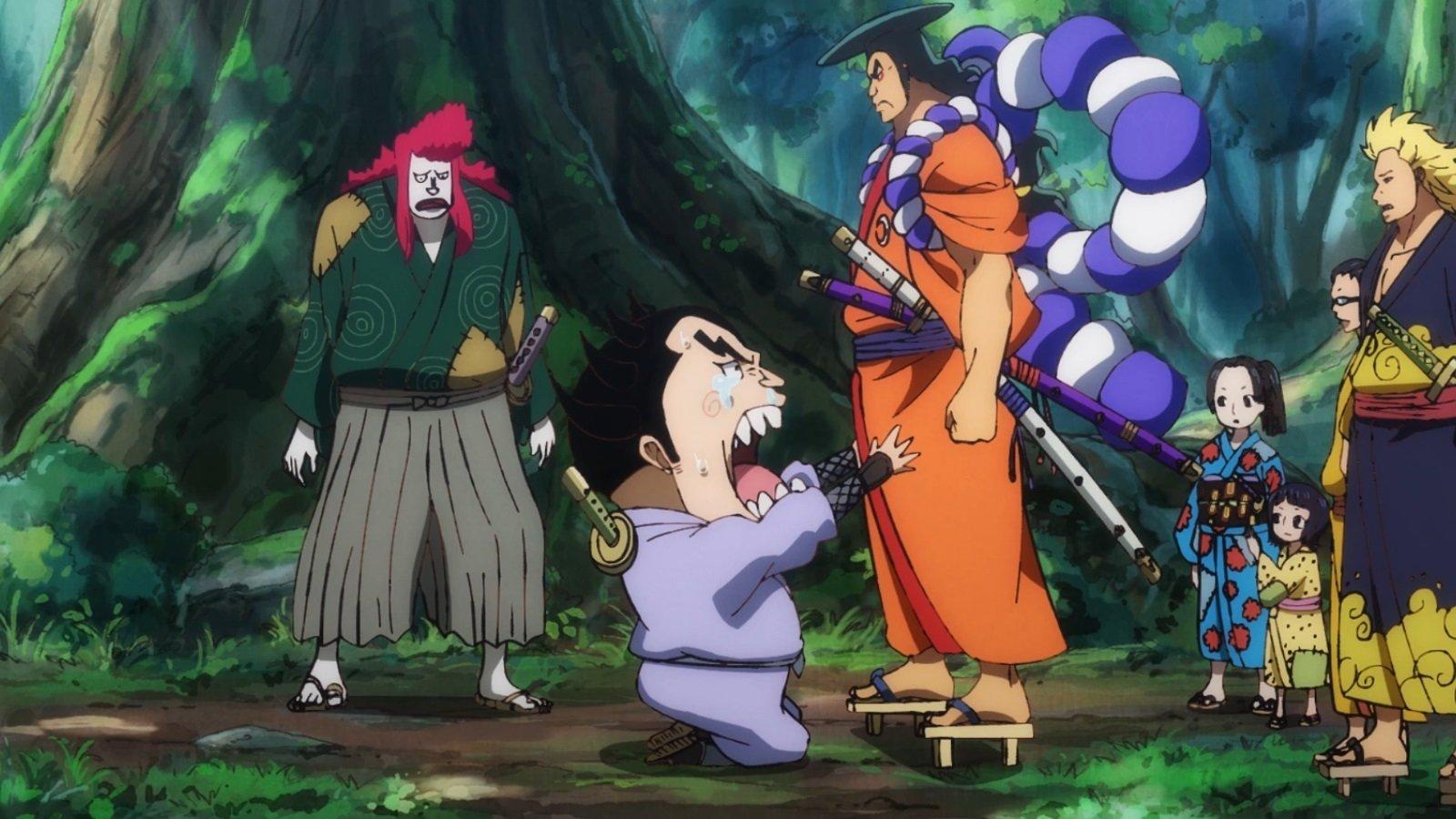 Still from Tearfully Swearing Allegiance! Oden and Kin'emon!