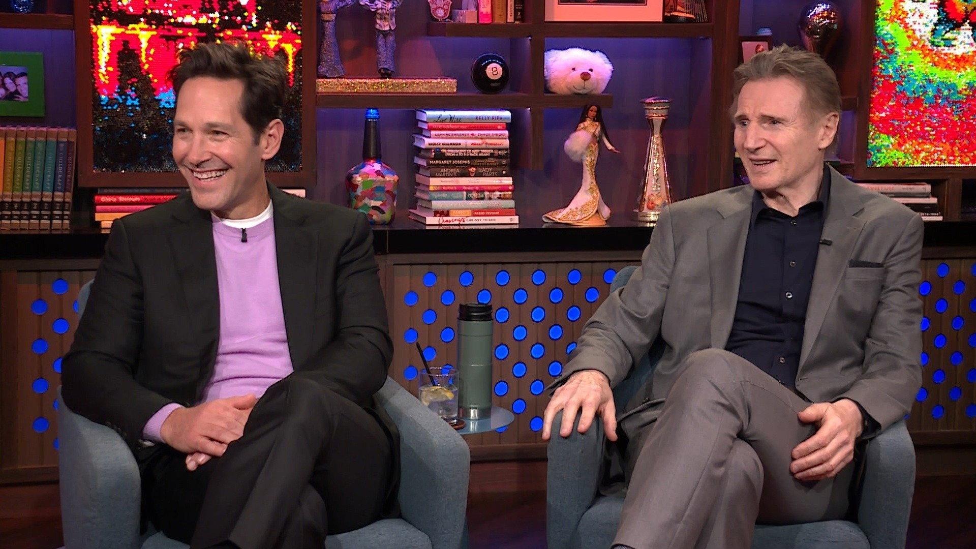 Still from Liam Neeson and Paul Rudd