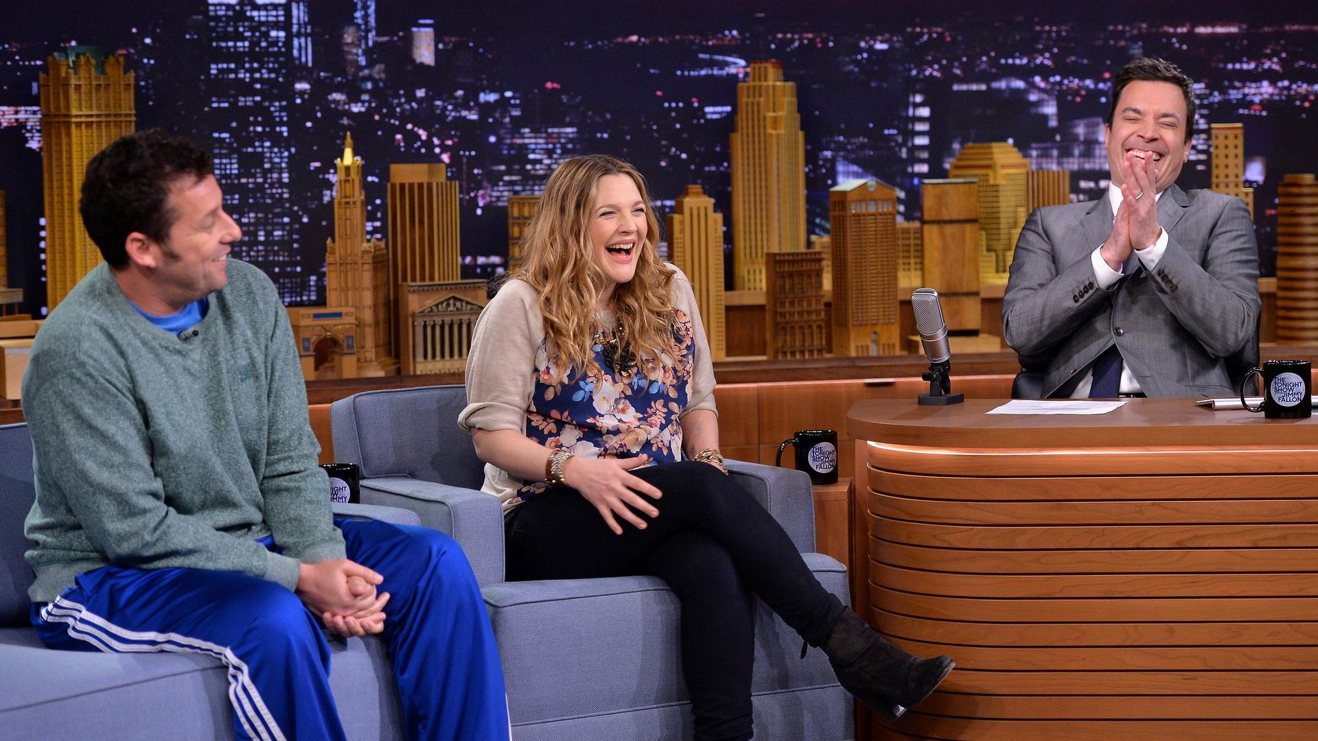 Still from Drew Barrymore, Adam Sandler, Dierks Bentley