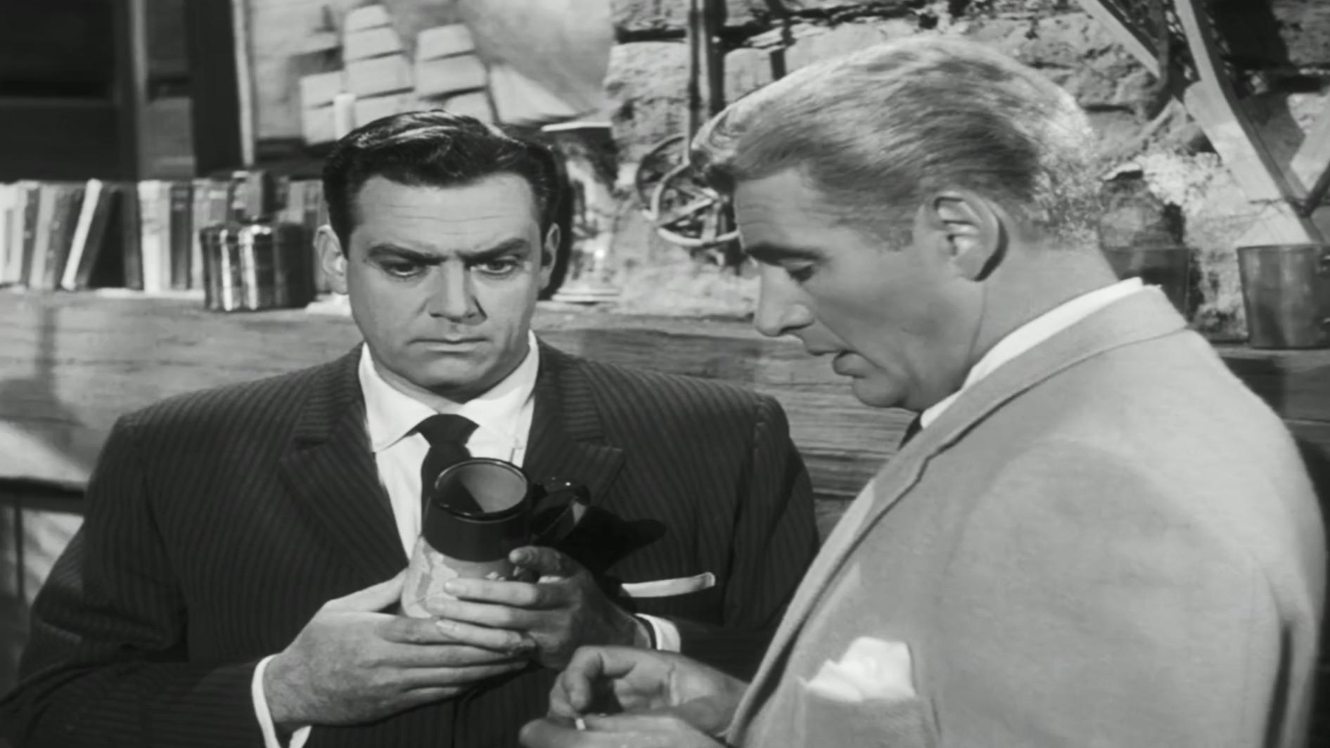Still from The Case of the Buried Clock