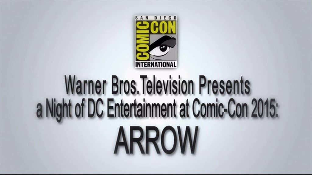 Still from Arrow: 2015 Comic-Con Panel