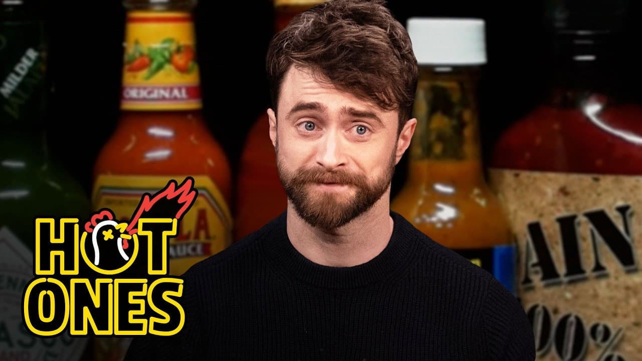 Still from Daniel Radcliffe Worries About the Aftermath While Eating Spicy Wings