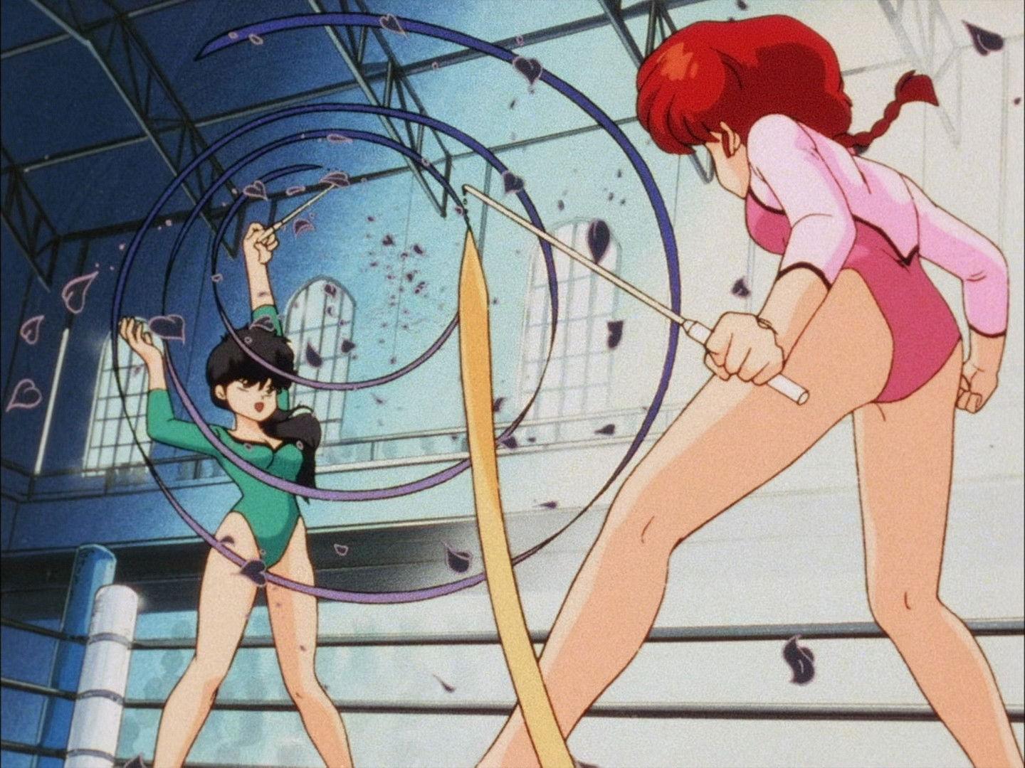 Still from A Woman's Love is War! The Martial Arts Rhythmic Gymnastics Challenge!