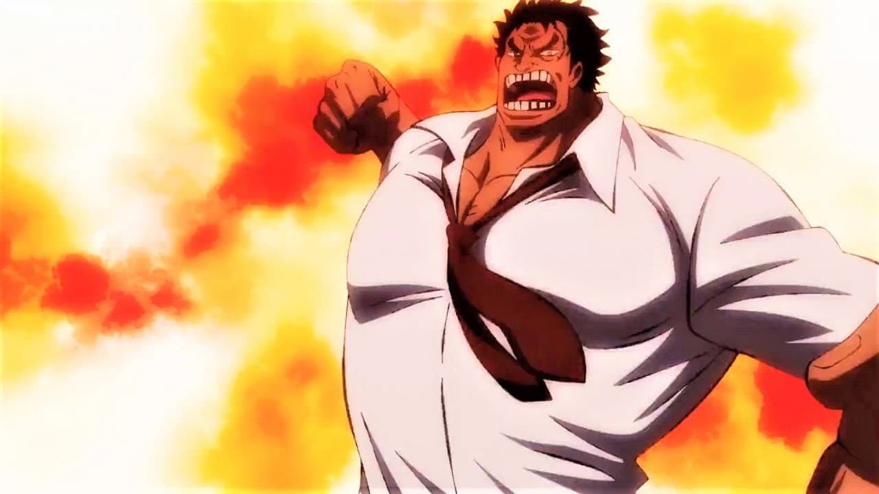 Still from A Legendary Battle! Garp and Roger!