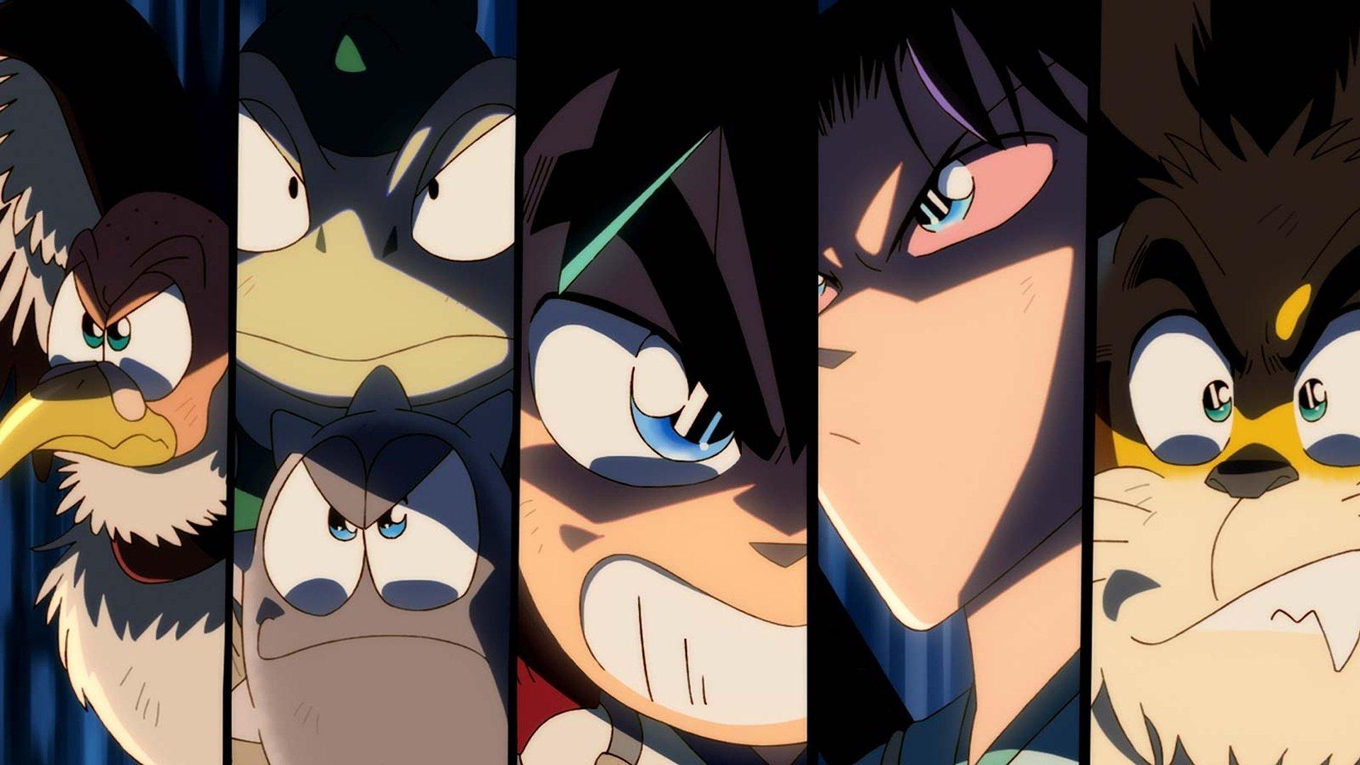 Still from Raijinken vs. Fujinken