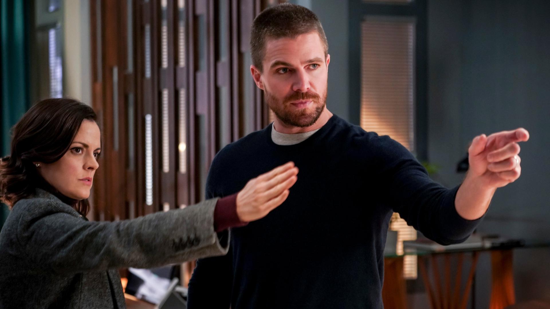 Still from Emerald Archer
