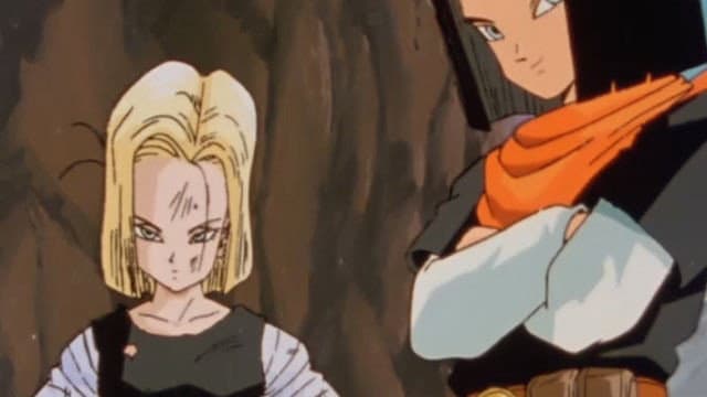 Still from A Sweet Face and Super Power? Android 18 vs. Vegeta!