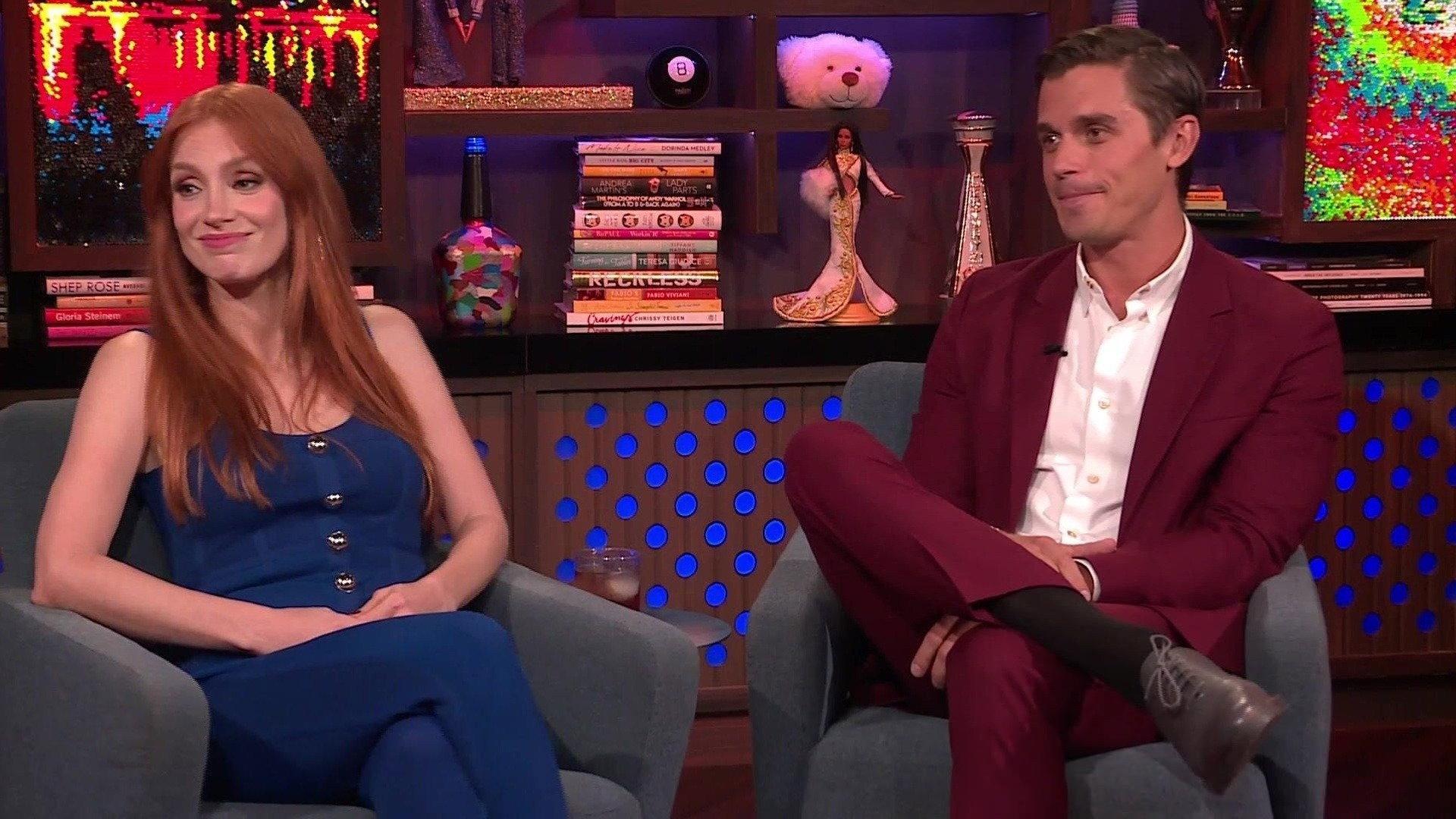 Still from Antoni Porowski and Jessica Chastain