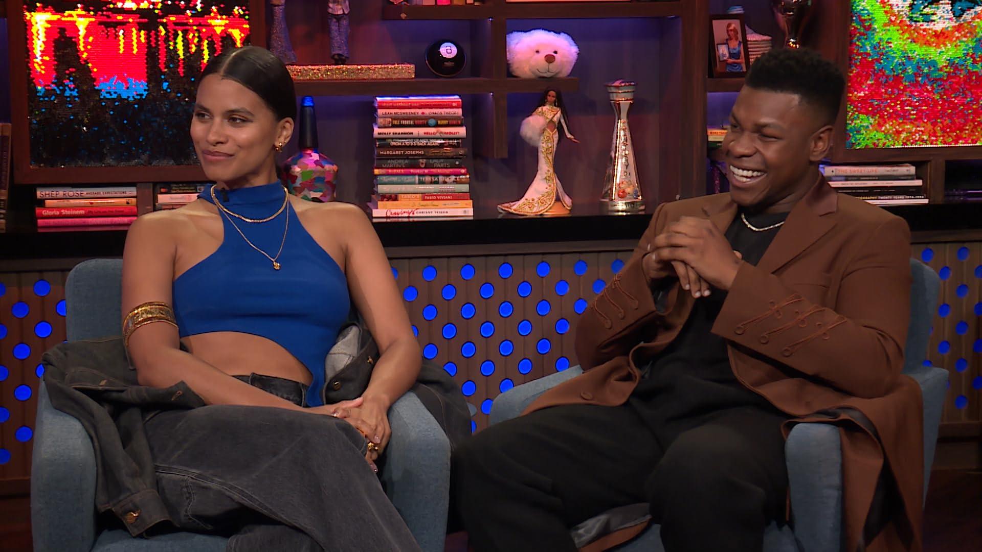 Still from Zazie Beetz and John Boyega