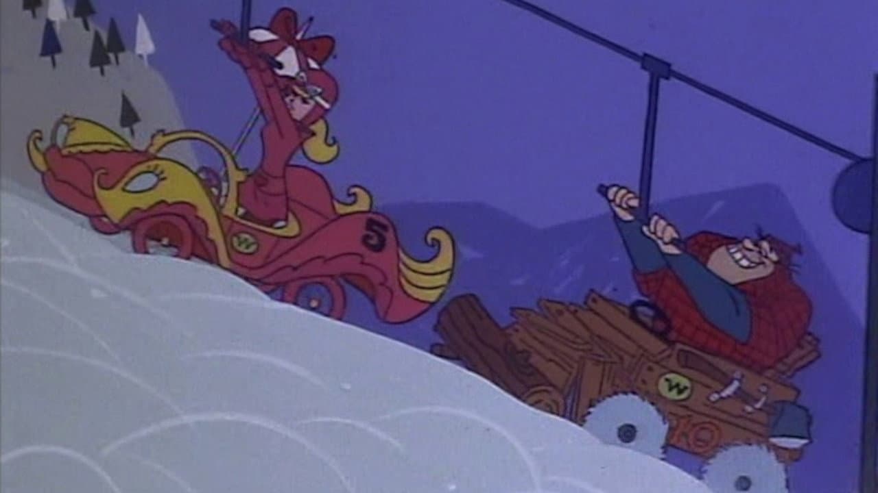 Still from The Ski Resort Road Race