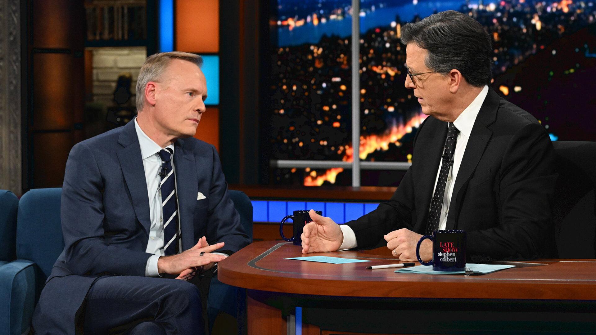 Still from 10/31/23 (John Dickerson, Alex Newell)