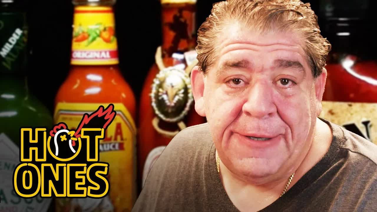 Still from Joey "CoCo" Diaz Breaks Out the Blue Cheese While Eating Spicy Wings