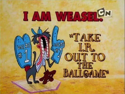 Still from Take I.R. Out to the Ballgame