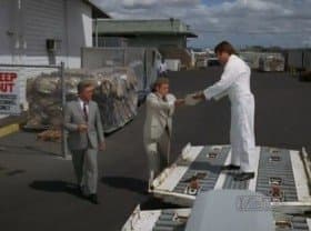 Still from Air Cargo -- Dial For Murder
