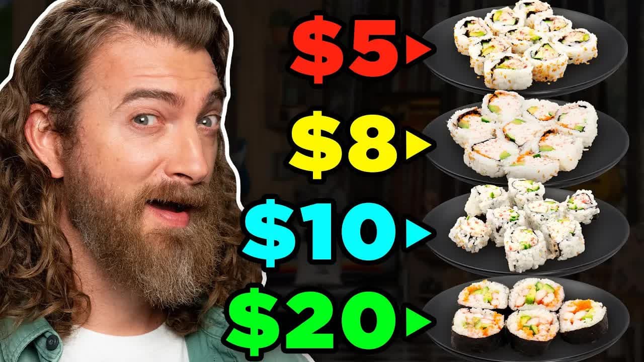 Still from Frozen vs. Fast vs. Fancy Food Taste Test