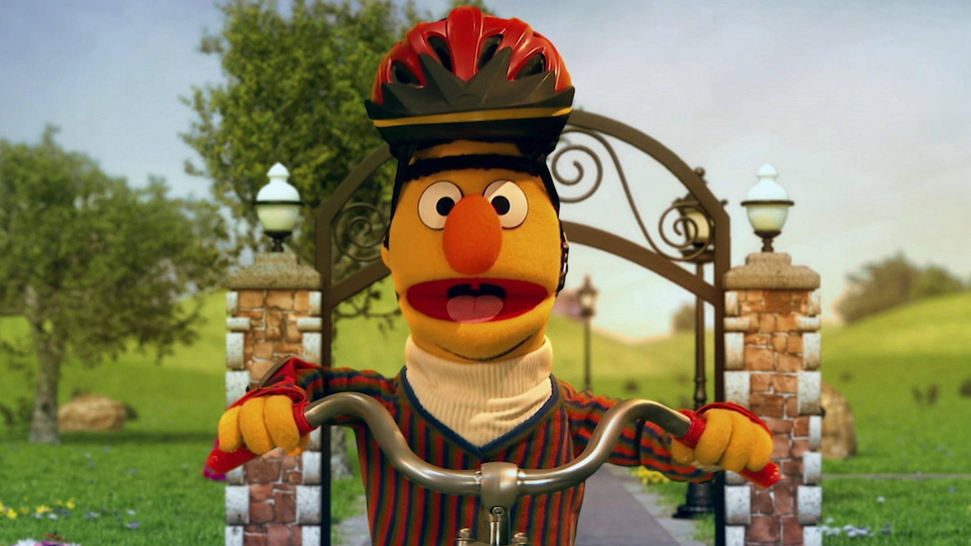 Still from Bert's Bike Day with Luis