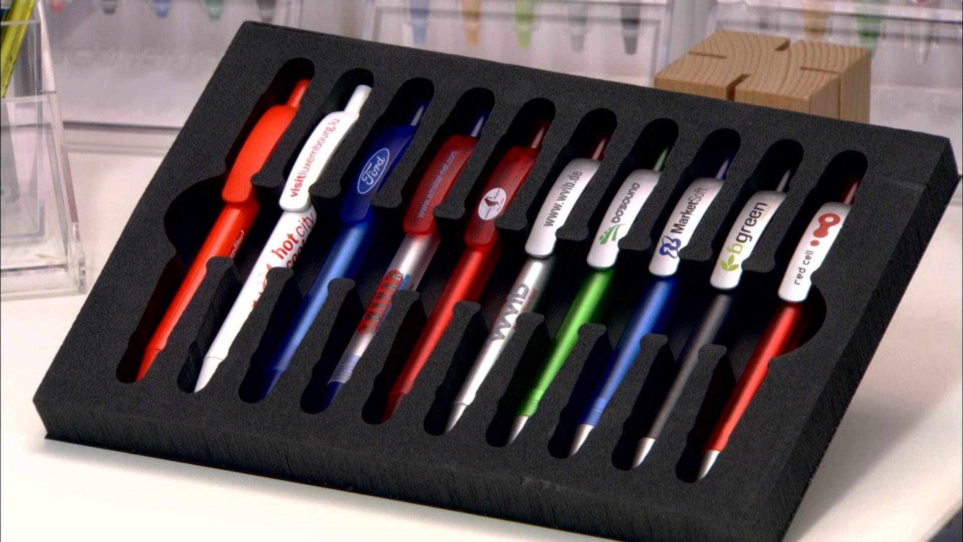 Still from Retractable Ballpoint Pens, Solar Salt, Tubas
