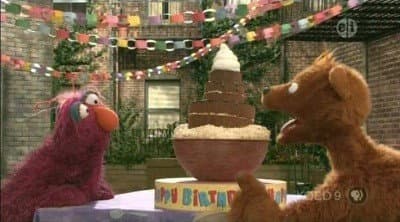 Still from Curly Bear Chases Birthday Cake
