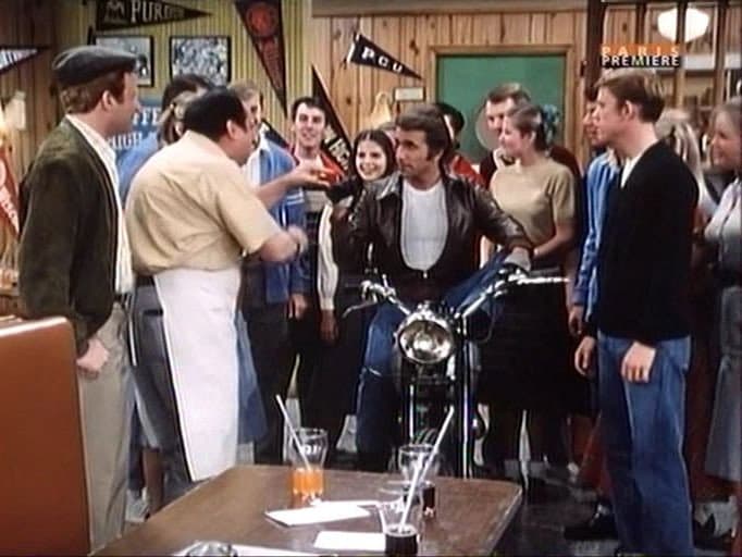 Still from Fonzie's Baptism