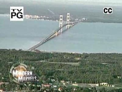Still from The Mackinac Bridge
