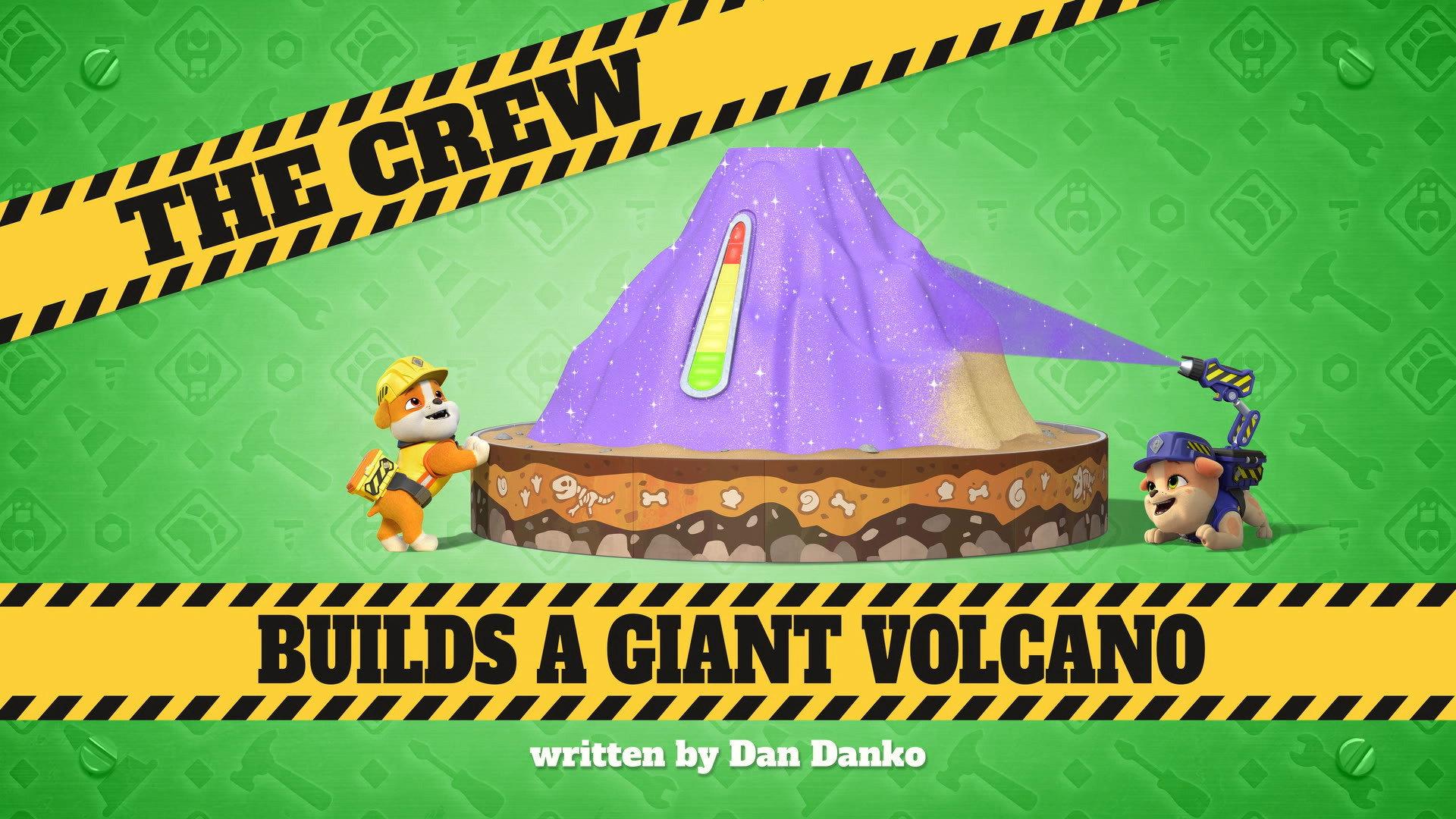 Still from The Crew Builds a Giant Volcano