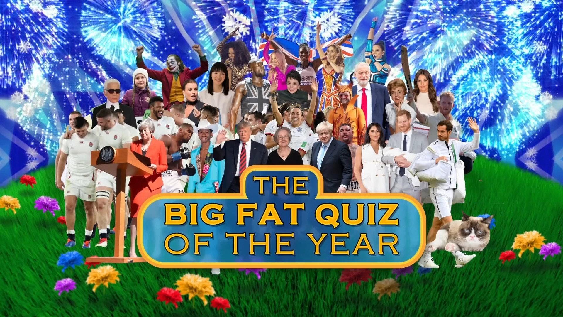 Still from The Big Fat Quiz of the Year 2019