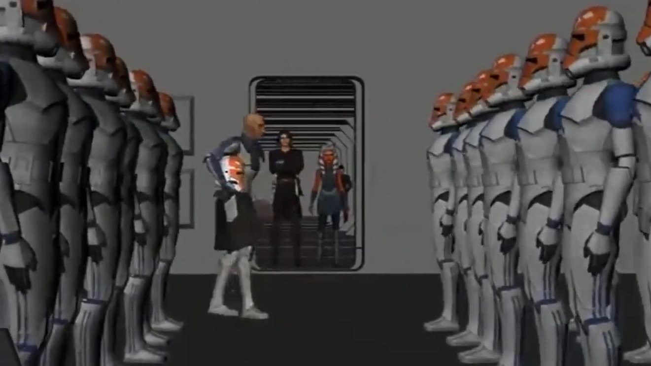 Still from Story Reel: Ahsoka meets the 332nd Legion